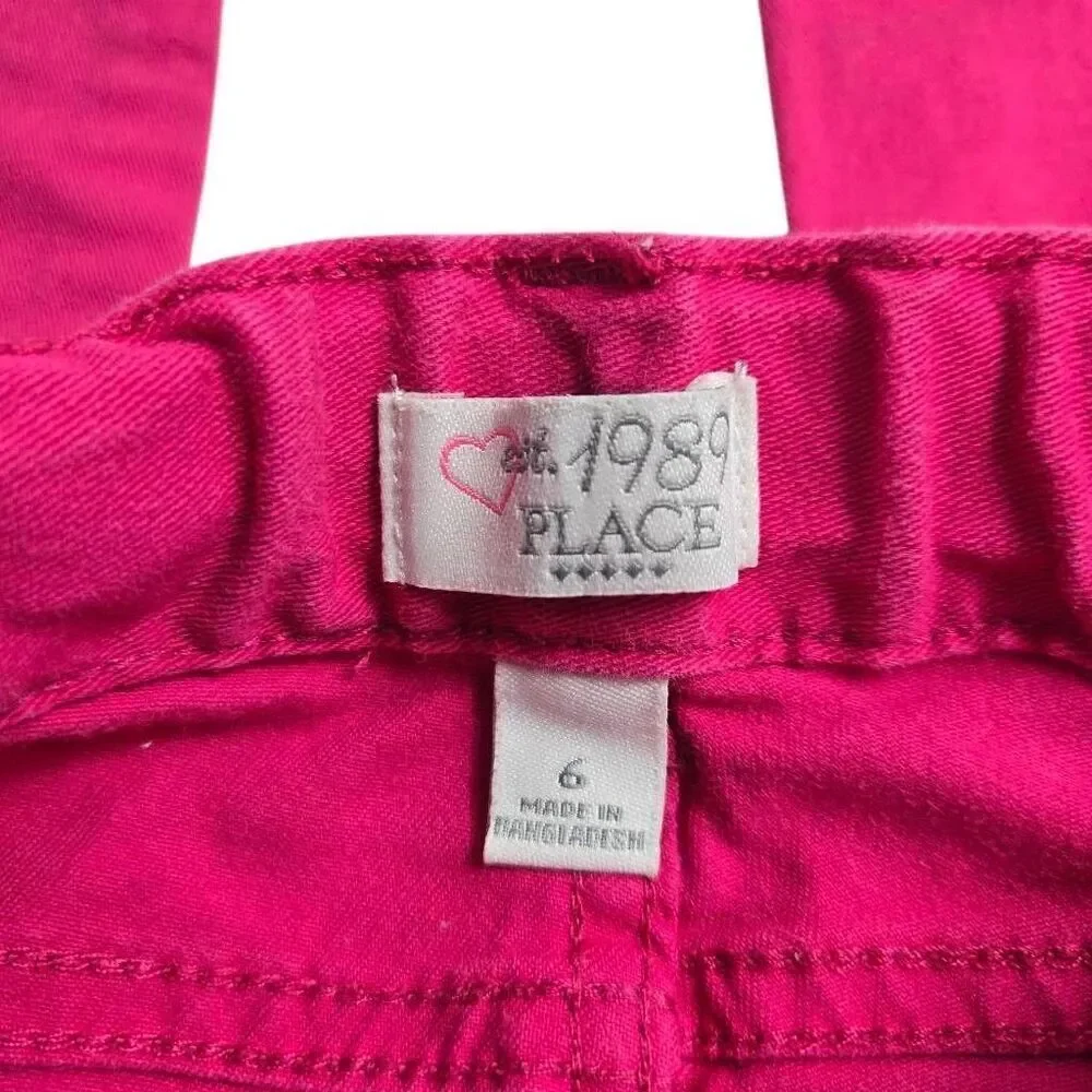 Children's Place pink jeans 6